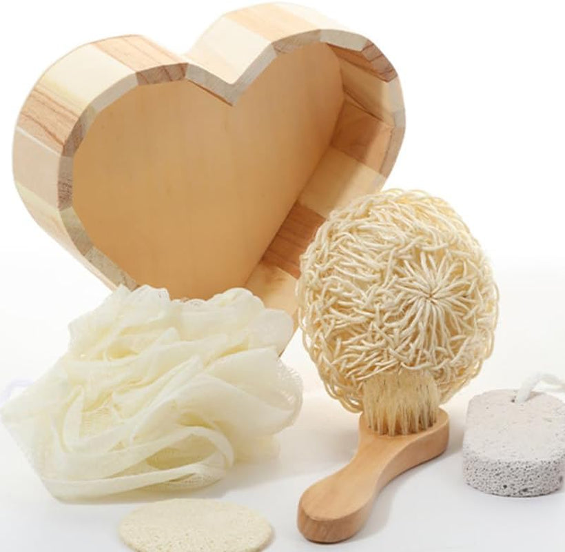 Skin Care Set Cleaning Tools Accessories Body Exfoliating Bath Shower Set Body Scrubber Bath Brush Toiletries Large Rope Loofah