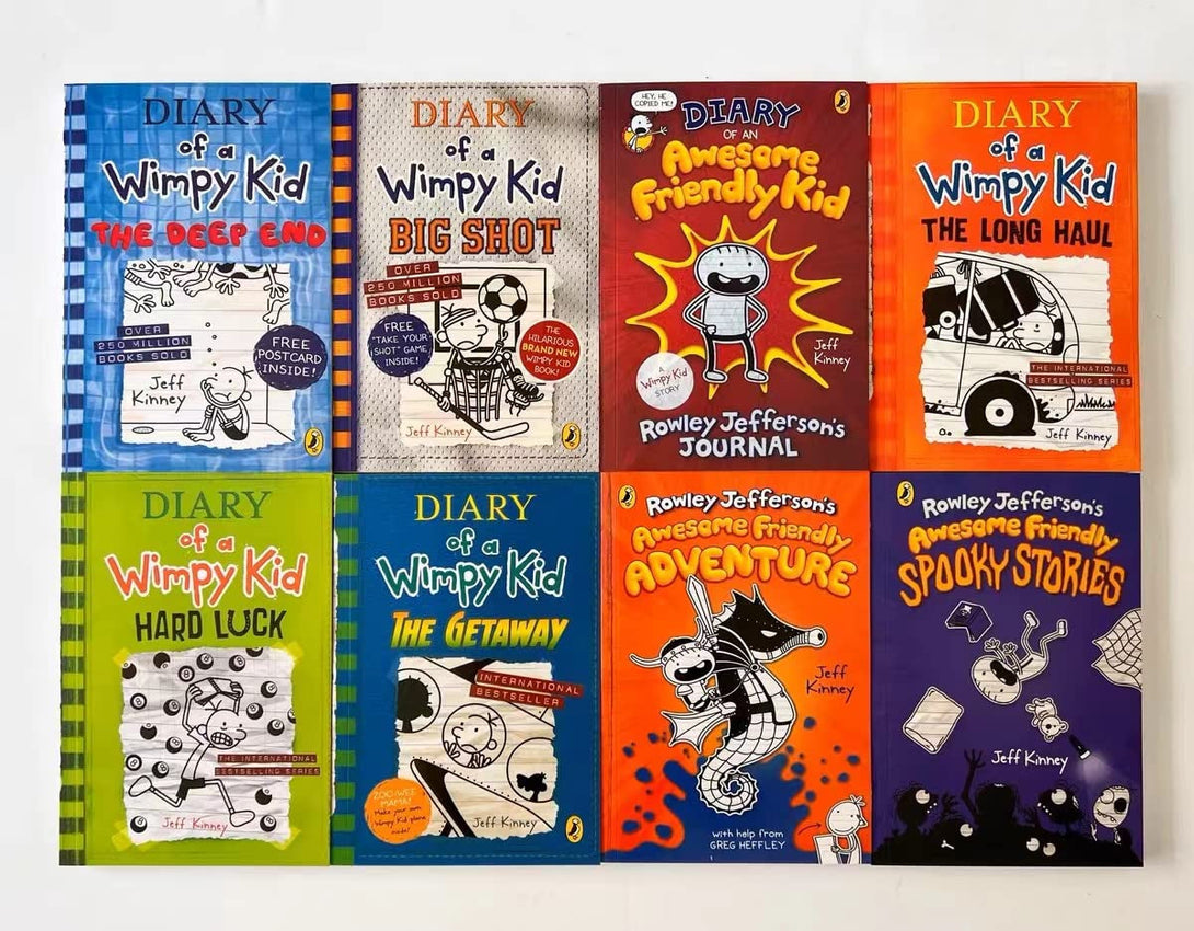 A Library of Diary of a Wimpy Kid 1-21 Books Complete Collection Boxed Set Paperback