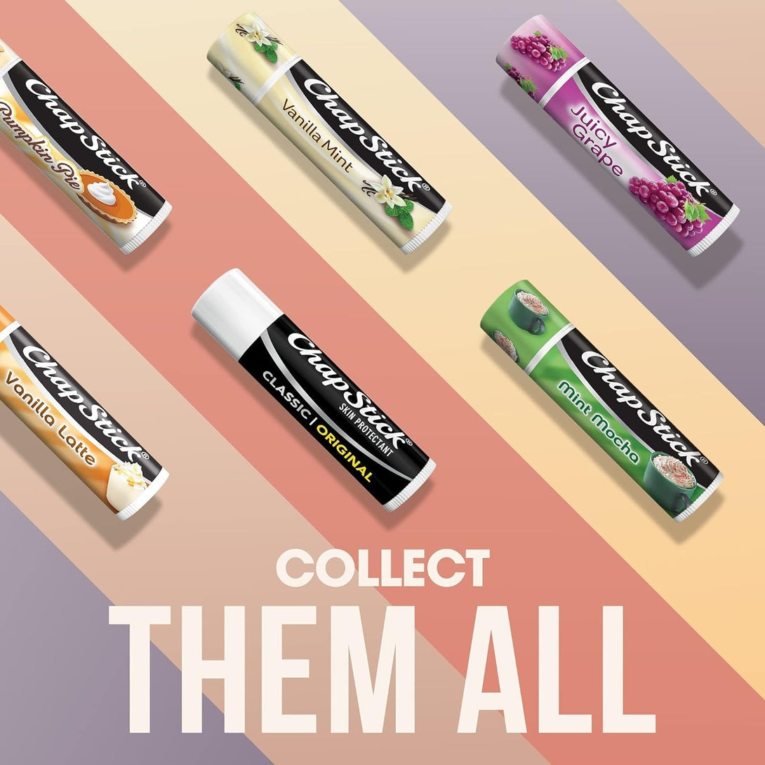 Chapstick Classic Original Lip Balm – Moisturizing Lip Care for Dry, Cracked Lips, 0.15 Oz Ea