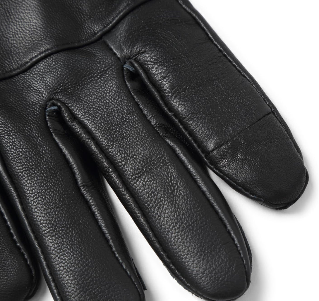 REED Men'S Genuine Leather Warm Lined Driving Gloves - Touchscreen Texting Compatible