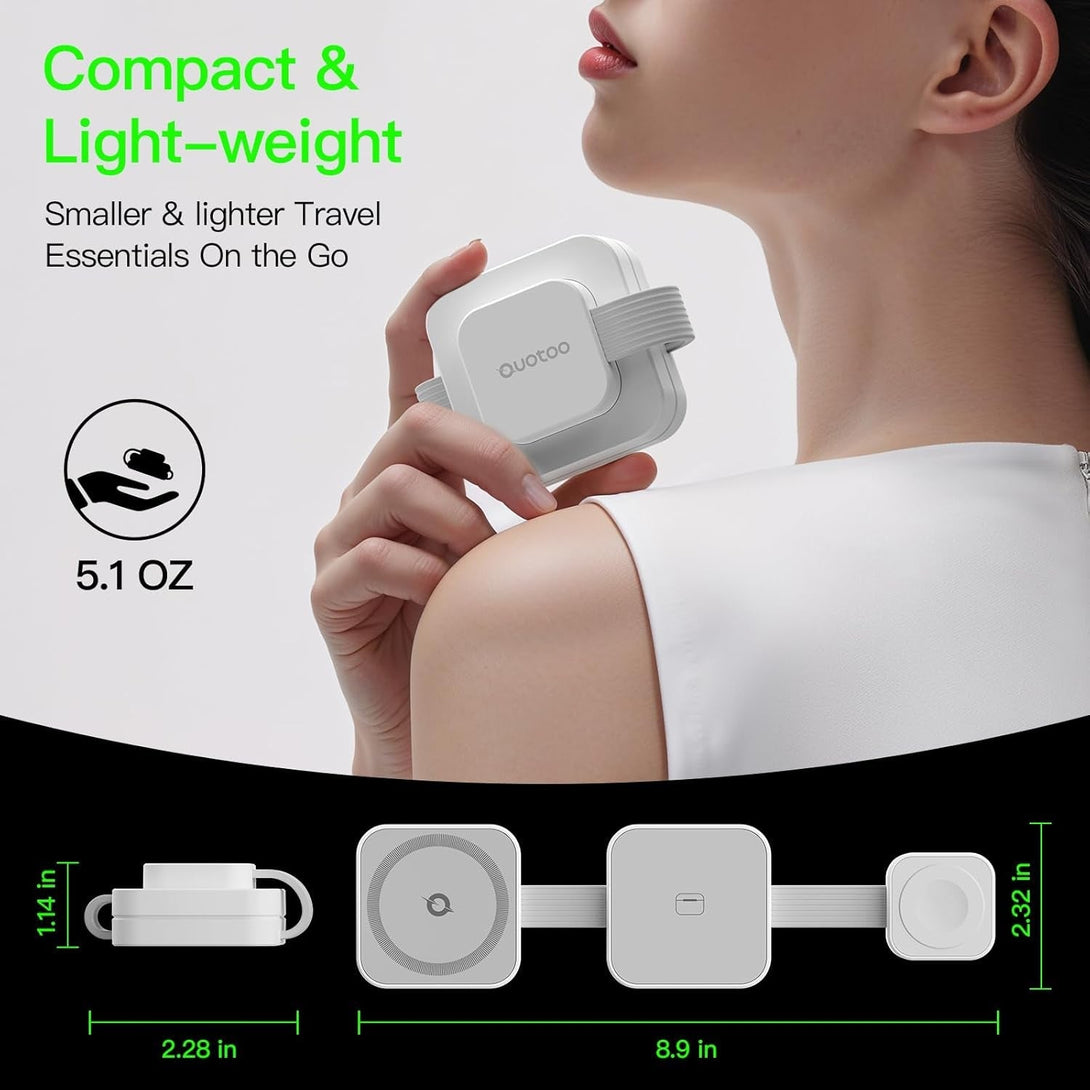 2025 3 in 1 Wireless Charging Station for Apple Multple Devices - Foldable Magnetic Wireless Charger Dock -Travel 20W Charging Pad for Iphone 16 15 14 13 12 Pro/Pro Max/Plus/Watch & Airpods All Series