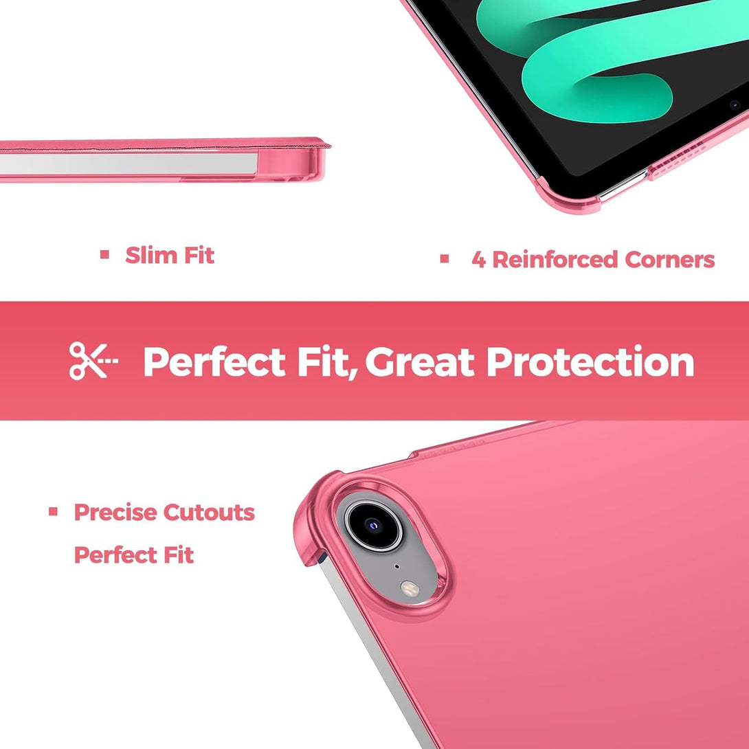 Procase Smart Case for Ipad Mini 7 A17 Pro 2024/Ipad Mini 6 2021 8.3 Inch Ipad Mini 7Th/6Th Gen Case, Hard Back Cover for Ipad Mini 8.3" 7Th Gen A2995/A2996/A2993/6Th Gen A2567 A2568 A2569 -Melonpink