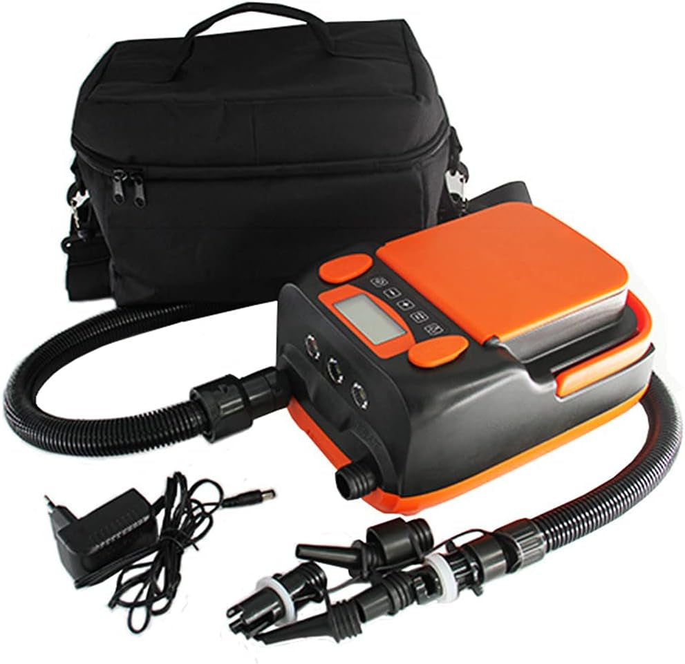 6000Mah Rechargeable SUP Air Pump Electric Compressor Max 16PSI Air Inflator + Deflator for Stand up Paddle Board,Inflatable Boat,Air Mattress,Kayak