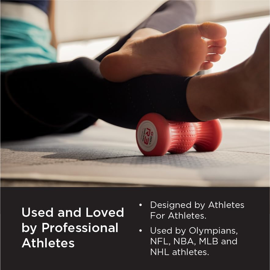 ROLL Recovery R3 (Rose Red) - Orthopedic Foot & Plantar Fascia Massage Roller