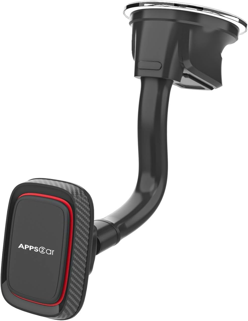 Apps2Car Magnetic Car Phone Holder Mount [6 Strong Magnets], Cell Phone Holder Car [Suction Cup], Phone Car Holder Mount [Windshield Dashboard] Fit for Most Smartphones & Mini Tablets