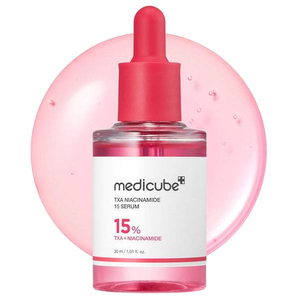 Medicube Txa+Niacinamide 15% Glow Facial Serum for after Spot Care | All-In-One Daily Korean Skincare | Uneven Skin Tone, Texture, and Hydration Care | High-Potency Tranexamic Acid 5% | 1.01 Fl.Oz