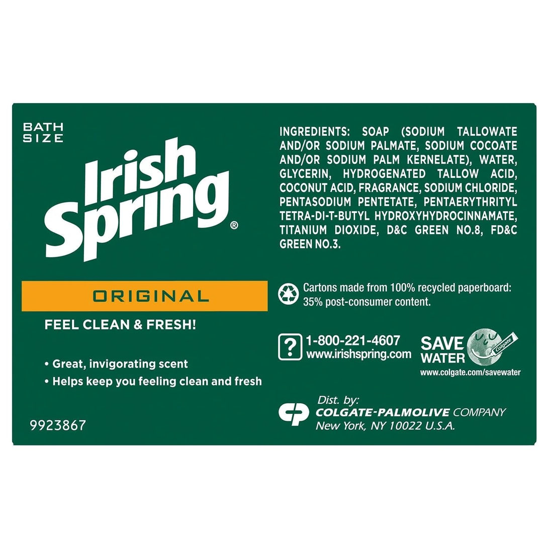 Irish Spring Bar Soap (20/4 Oz Net Wt Oz), Original, 80 Ounce (Pack of 1)