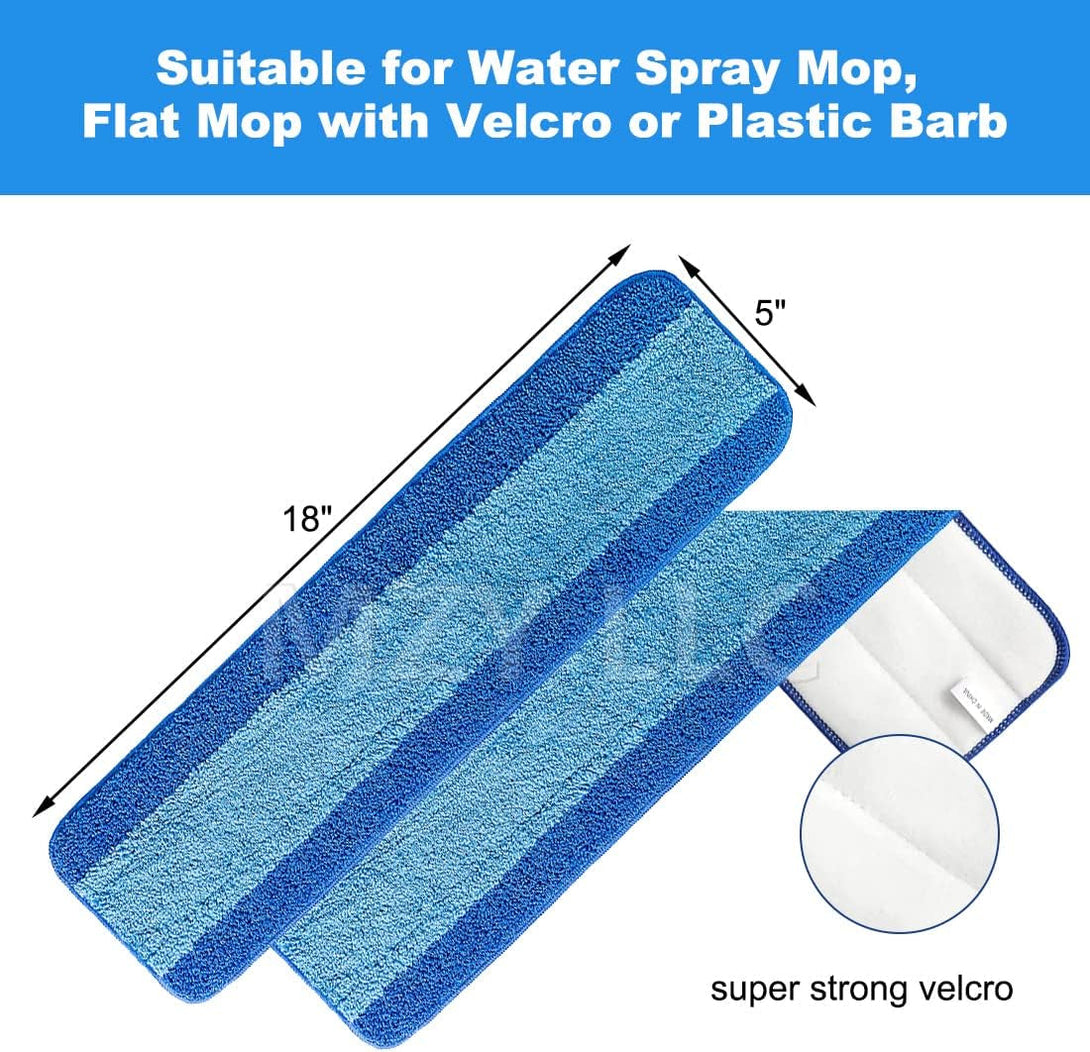 3 Pack for Bona Microfiber Cleaning Pad, Microfiber Mop Pads Compatible with Bona Mop for Bona Hardwood Floor Cleaner 18 Inch