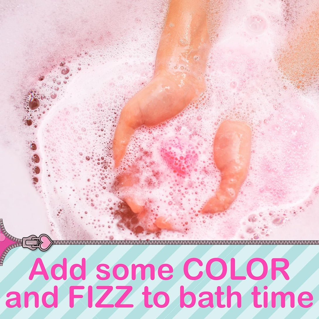 L.O.L. Surprise! 4Pc Bath Bomb Set - Non-Toxic, Kid-Safe Bath Bombs for Girls, Spa Gifts & Bath Accessories for Kids