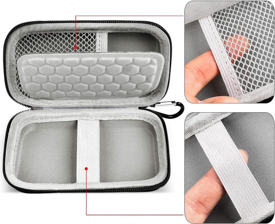 Hard Case Compatible with Sandisk Extreme Pro/For Sandisk 500GB 1TB 2TB 4TB Portable External SSD. Carrying Travel Holder for Crucial X8 External Solid State Drive (Box Only)