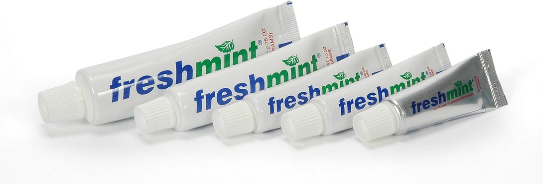 720 Tubes of Freshmint® 0.6 Oz. Anticavity Fluoride Toothpaste, Metallic Tube, Tubes Do Not Have Individual Boxes for Extra Savings, Travel Size