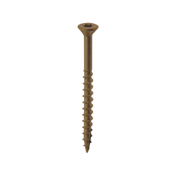 Nuvo Iron Deck Screws Jar #8 X 3-250 Count, Brown