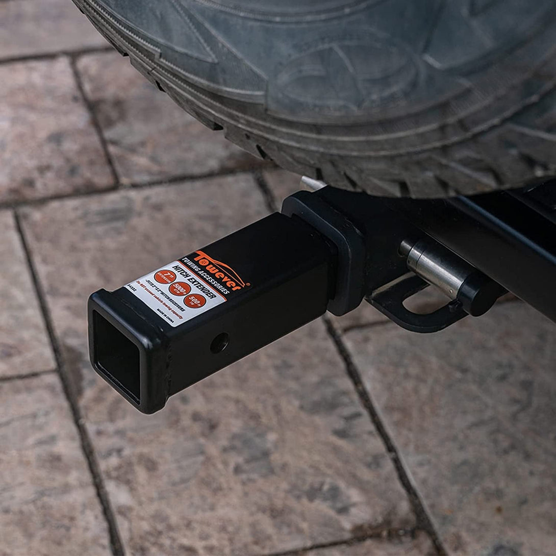 84332 Towever Trailer Hitch Extender 2 Inch Trailer Hitch Receiver Tube Extension, 7 Inches Length, 3500 Lbs. GTW