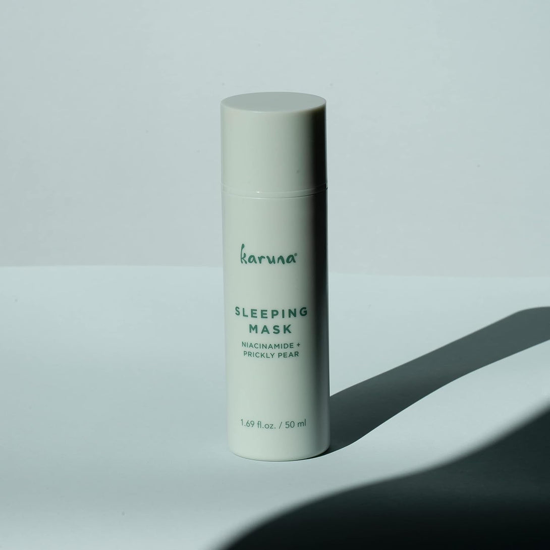 Karuna - Sleeping Mask, Overnight Facial Mask Cream, Renewing Face Mask Skin Care Essential, Cooling Face Masks with Niacinamide & Prickly Pear, 50 Ml