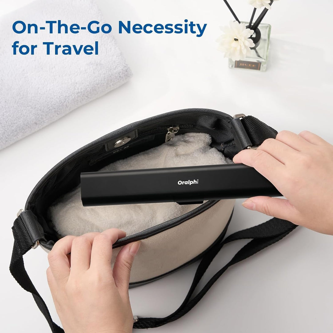 Aluminum Toothbrush Travel Case, Portable Travel Toothbrush Holder, Durable Manual Toothbrush Box Container for Traveling, Bathroom, Camping, Business Trip-Black