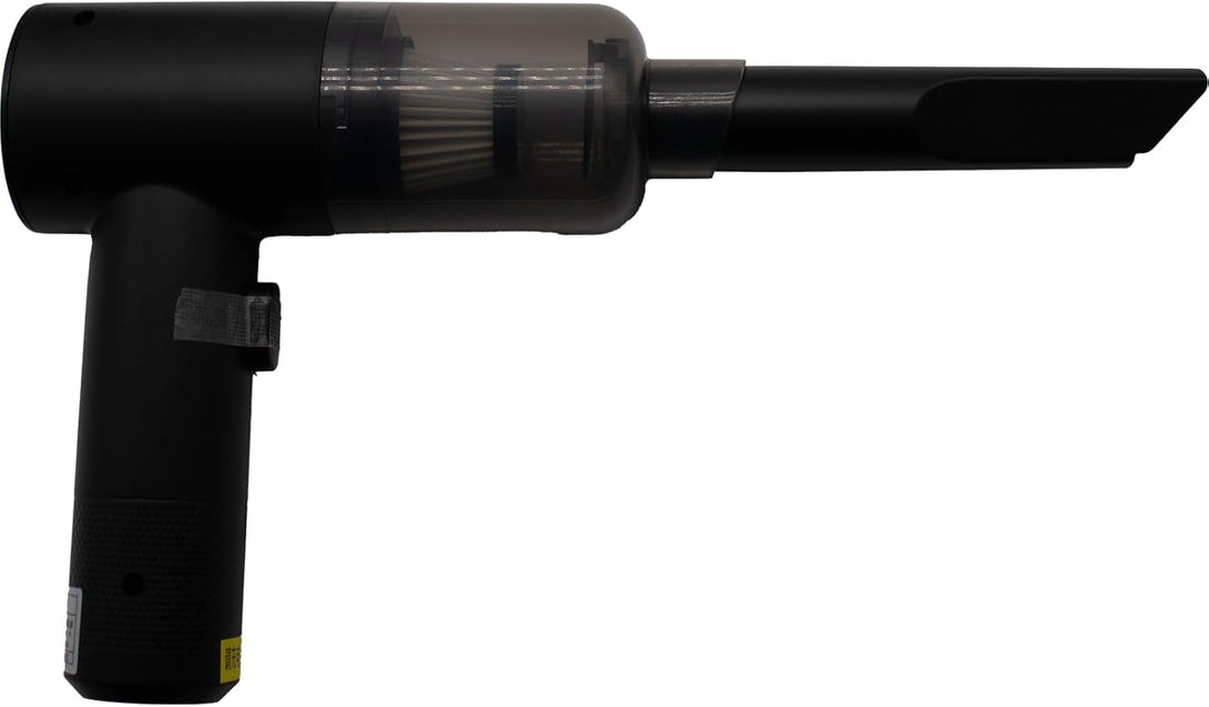 Jaspertronics™ Cordless Rechargeable 2 Speed Mini Vacuum & Dust Blower, Lightweight Handheld Cleaner W/Strong 16000 PA Suction, 0.12L Dust Cap, for Home, Office, Car, and Electronics - 6 Attachments!