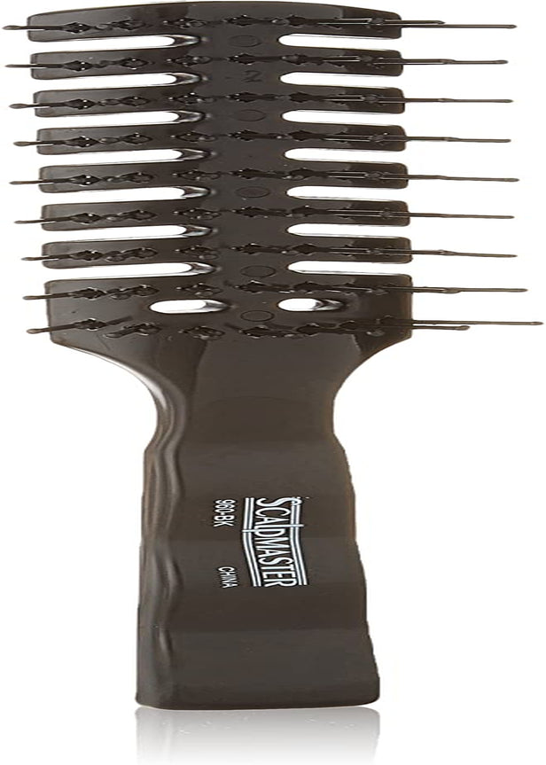 7 Rows Vent Hair Stylist Brush Black by Scalpmaster