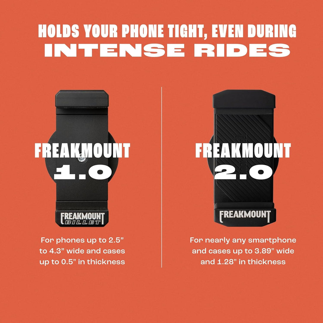 FREAKMOUNT Magnetic Motorcycle Phone Mount - Compatible with Harley Davidson - Premium Billet Aluminum Holder for Gas Tank, High-Speed Magnet Accessories - Fits Most Phones, Black