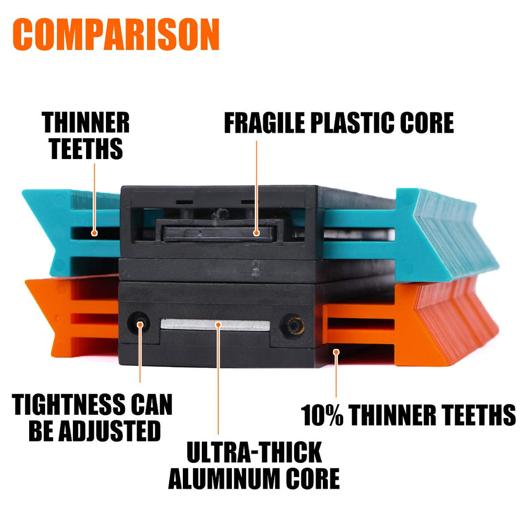 Saker Contour Gauge Christmas Gifts (10 Inch) Profile Tool-Adjustable Lock Gift for Men Women Dad Him Boyfriend Husband-Precisely Copy Irregular Shape Duplicator-Welding Floor Woodworking Tool Tracing