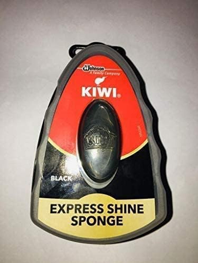 Kiwi Express Shoe Shine Sponge, Black and Neutral 0.2 Fl Oz (Black & Neutral (1 Each))