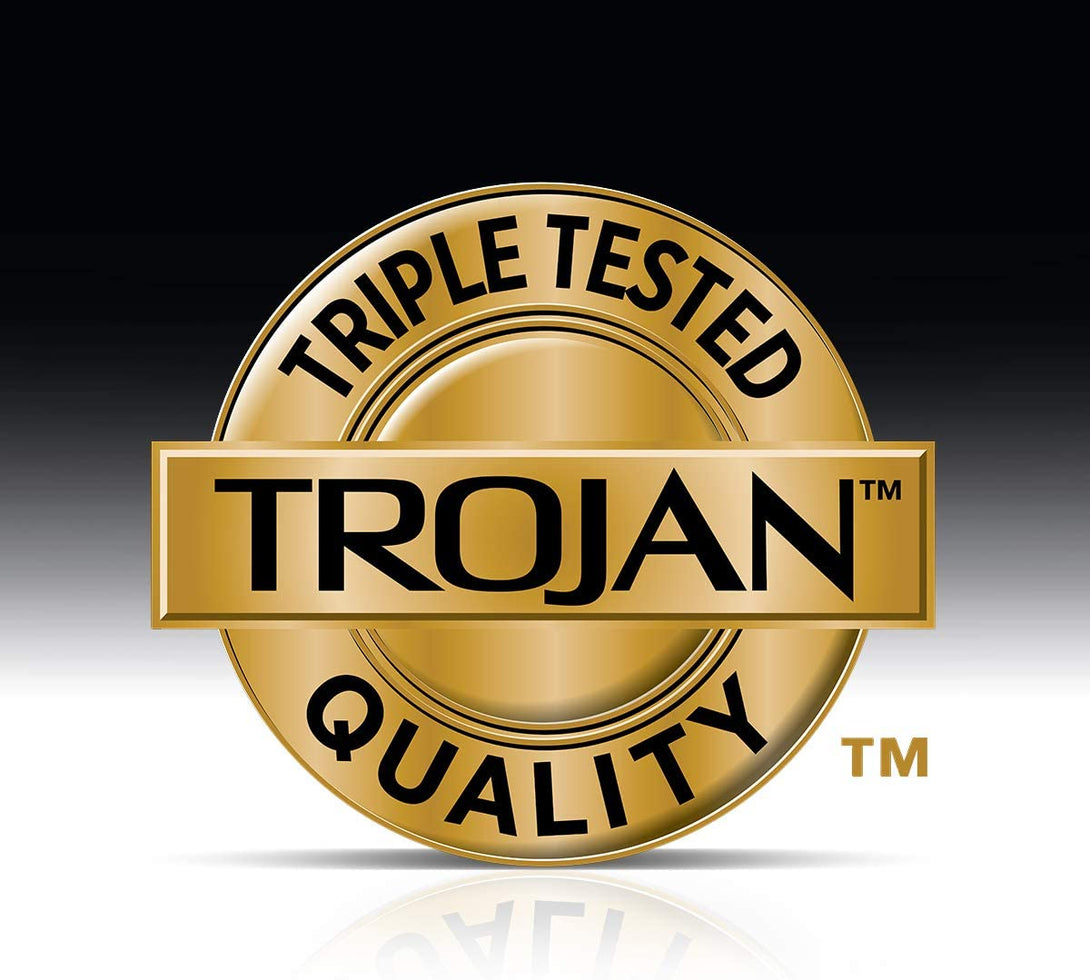 Trojan Studded Bareskin Lubricated Condoms - 10 Count