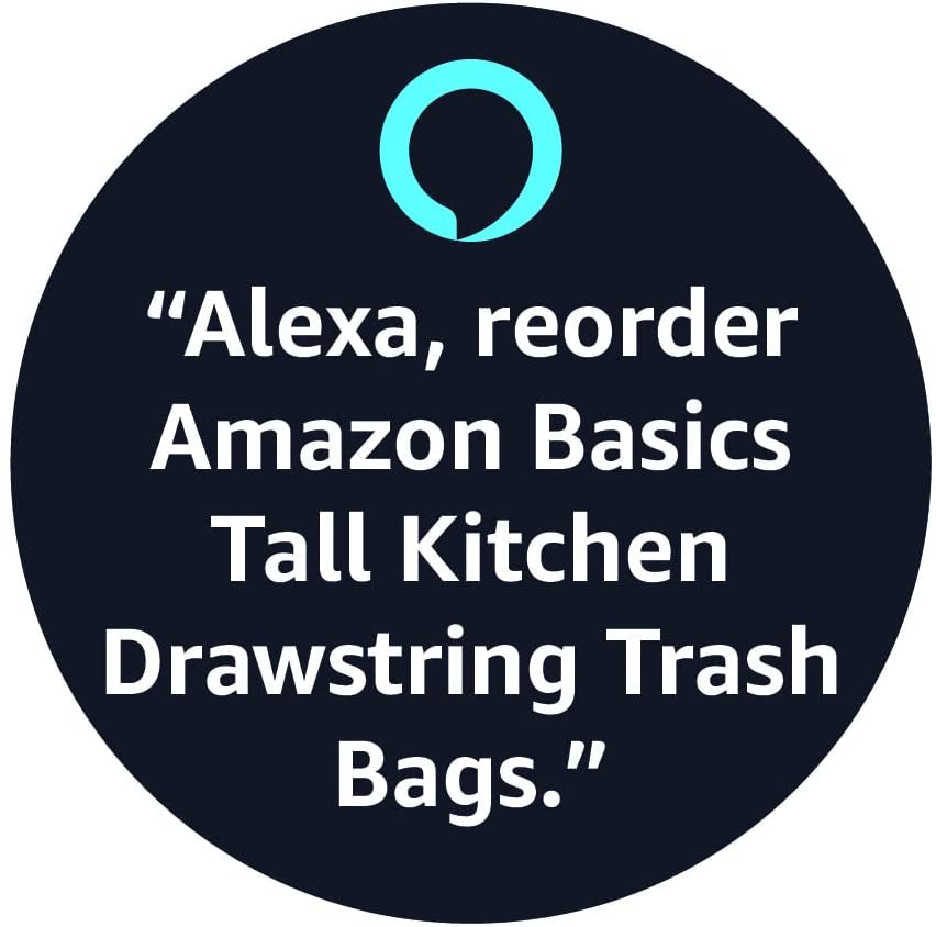 Amazon Basics Trash Bags, Tall Kitchen Drawstring, Unscented, 13 Gallon, 200 Count, Pack of 1
