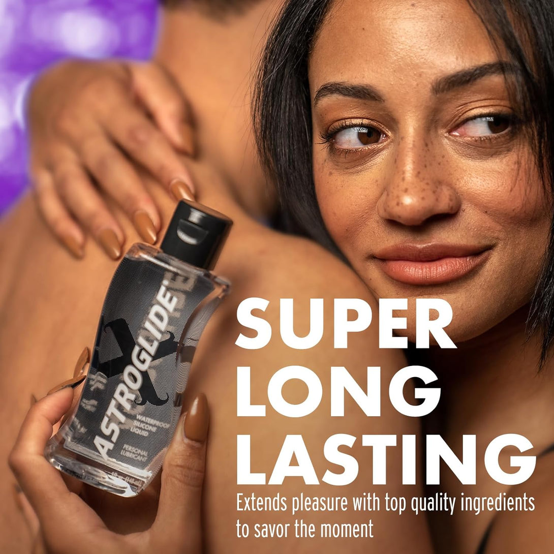 Astroglide Silicone Lube (5Oz), X Premium Personal Lubricant, Extra Long-Lasting Silky Lube, Waterproof