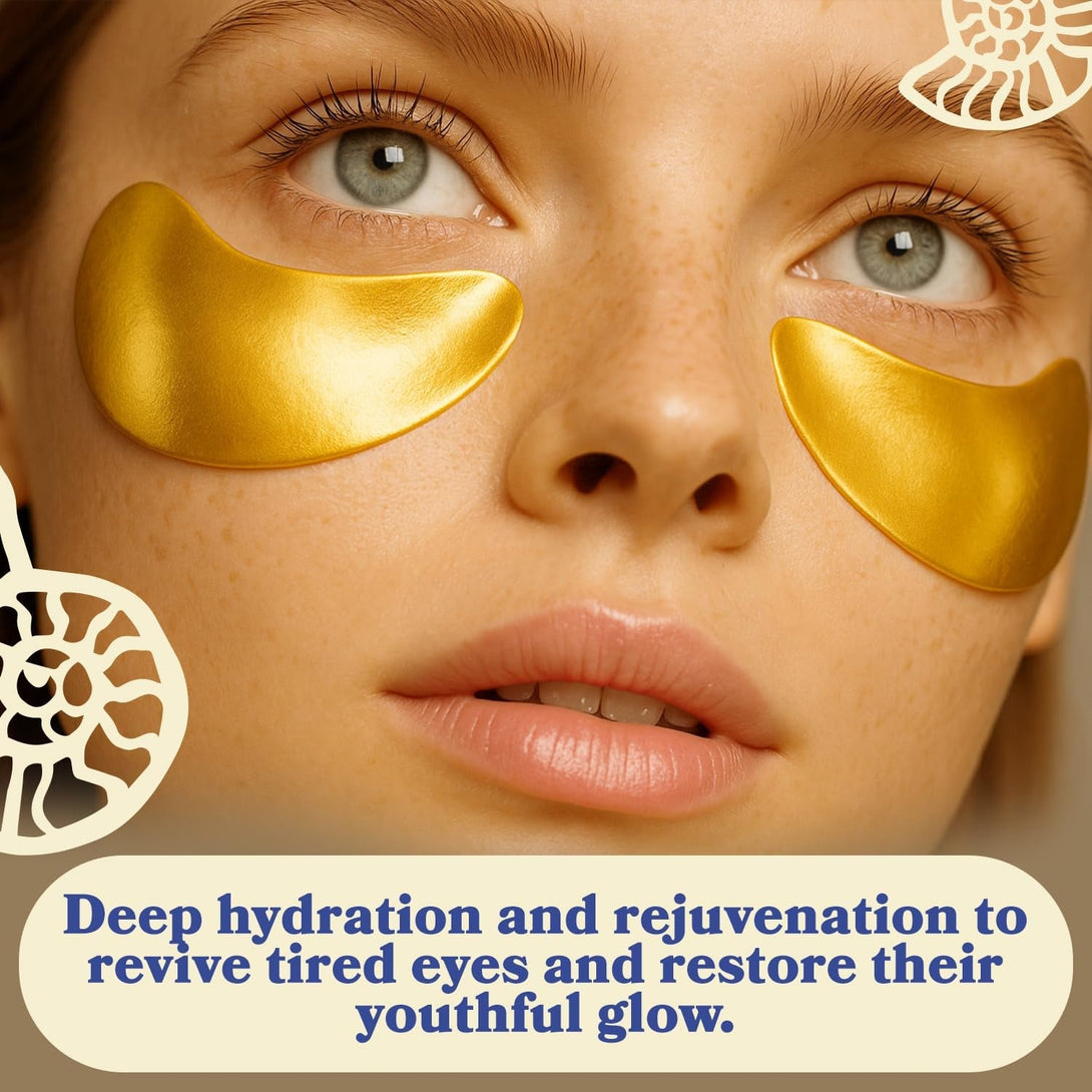 LE GUSHE under Eye Patches - Gold under Eye Masks for Dark Circles and Puffiness - with Collagen & Amino Acids - Gifts for Women - Bridesmaid Gifts (20 Pairs)