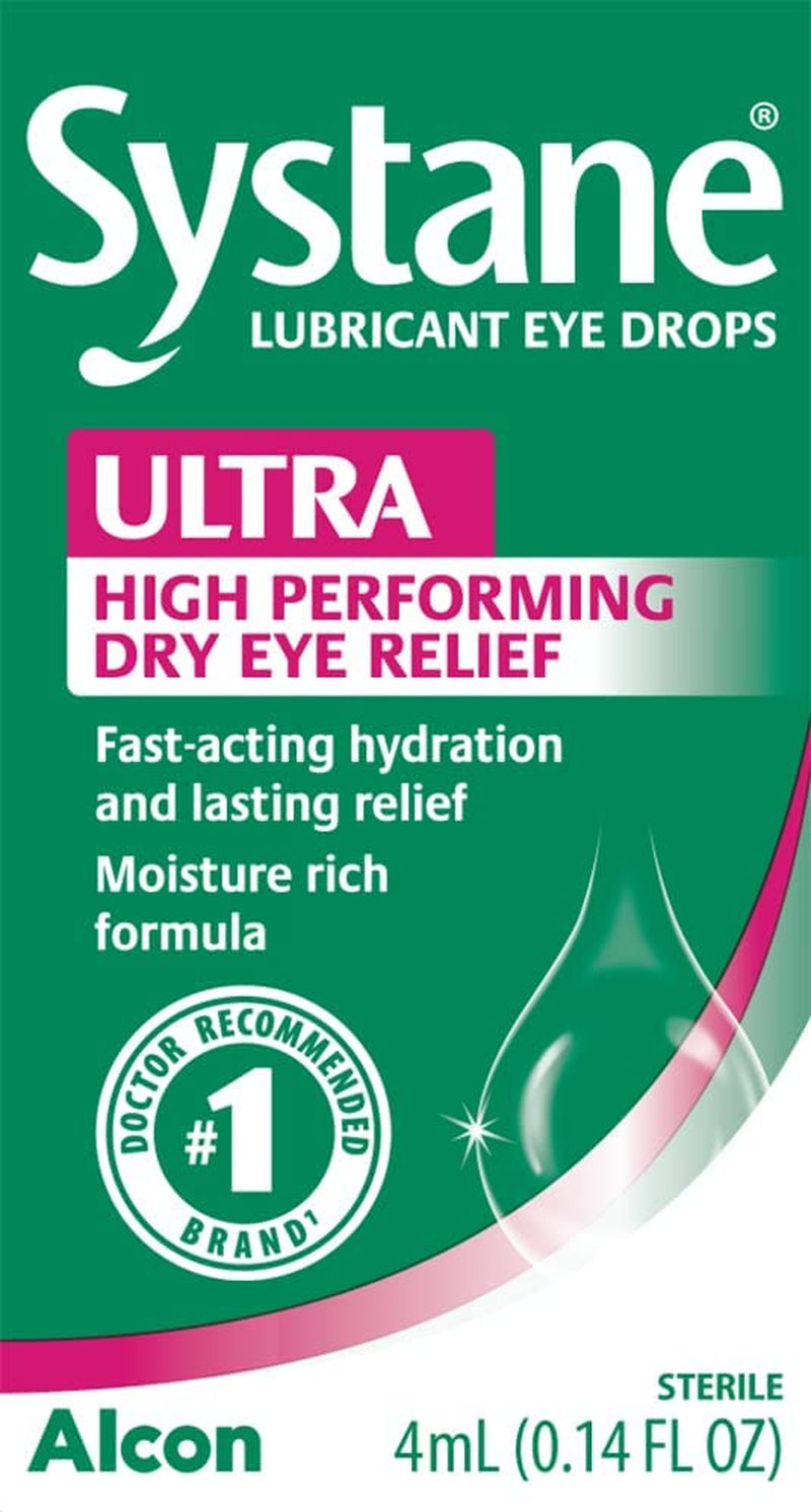 Systane Ultra Lubricant Eye Drops,0.14 Fl Oz (Pack of 1)