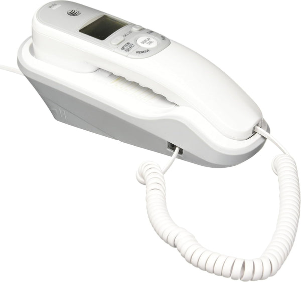 AT&T TR1909 Trimline Corded Phone with Caller ID, White