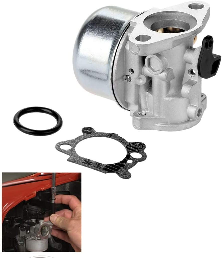 799868 Carburetor Compatible with Briggs & Stratton 498170 799872 694202 497586 498254 790821-14111 Carburetor +795259 Air Filter Cleaner Primer Base by LEIMO