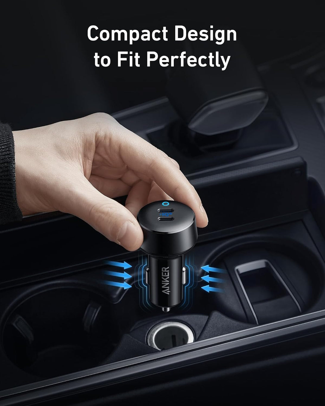 Anker USB C Car Charger, 40W 2-Port Poweriq 3.0 Type C Adapter, Iphone 16 Car Charger, Powerdrive III Duo with Power Delivery for Iphone 16/15/14/13