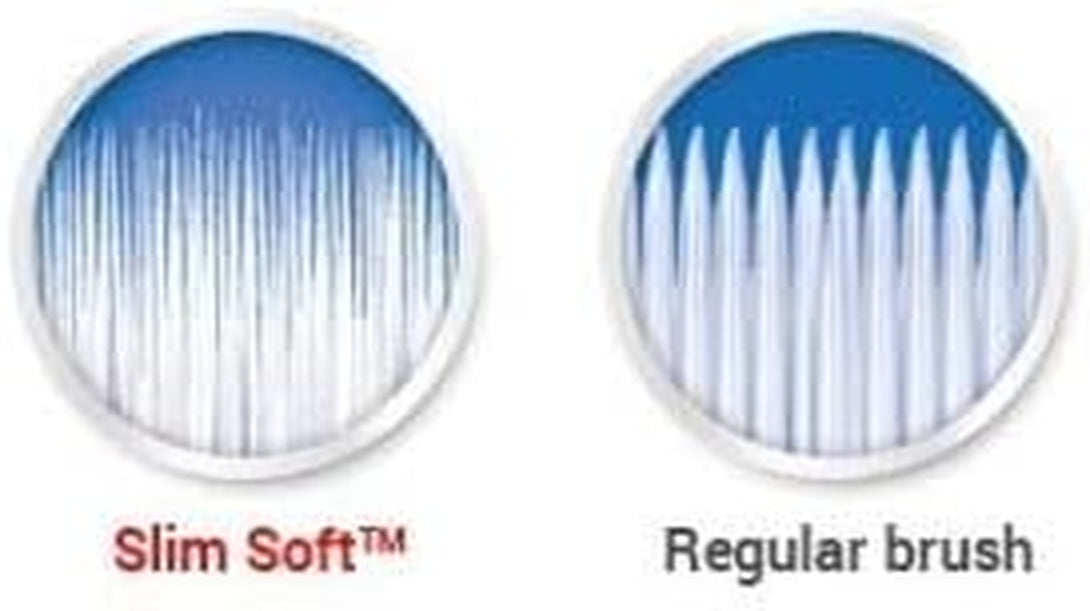 Colgate Slim Soft Gliding Tips Toothbrush, Extra Soft, Compact Head - Pack of 6