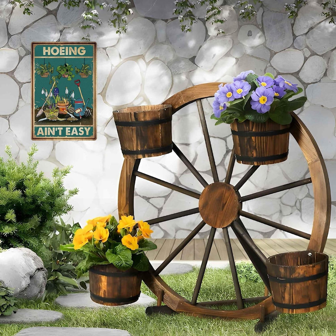 Artlunar Funny Garden Sign outside Decor - Humorous Gardening Gift for Women Enthusiasts, 12" X 8" (980)
