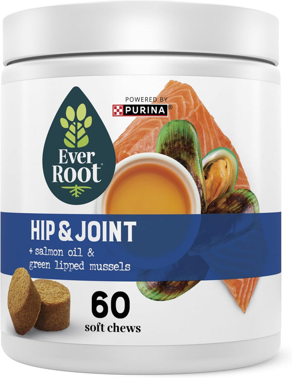 By Purina Hip and Joint Dog Supplements Soft Chews - 10.6 Oz. Canister