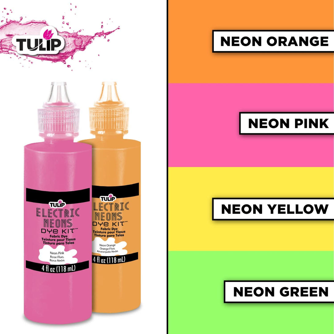 Tulip Fabric Dye Kits 32714 Fdy Multi Fl Neons Dye Kit