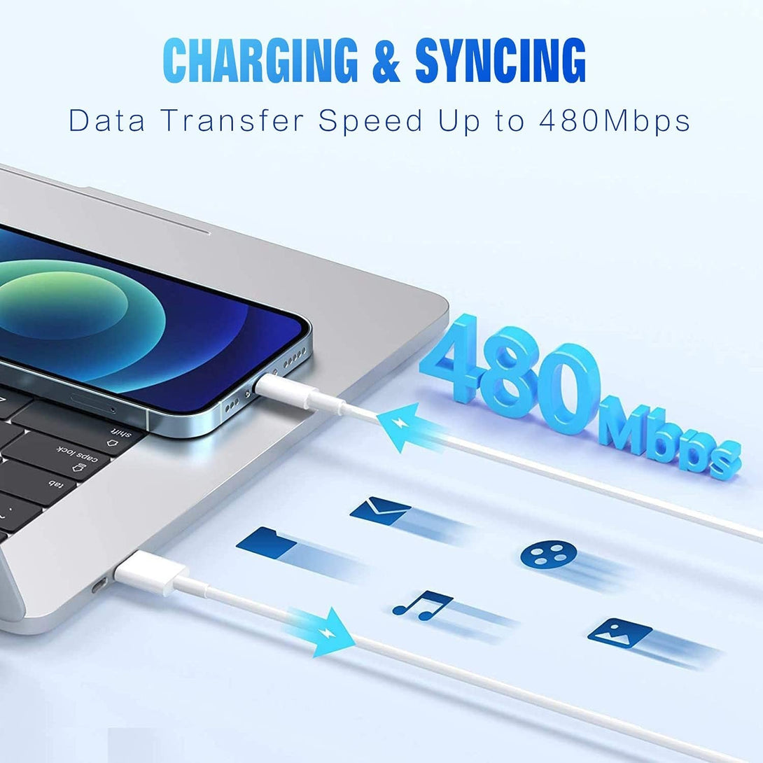 Iphone Charger 3Pack Apple Mfi Certified, Lightning Cable 6FT Compatible with Iphone 12 Mini Pro Max SE 11 Xs Max XR X 8 7 6 plus 5S Ipad Pro Airpods