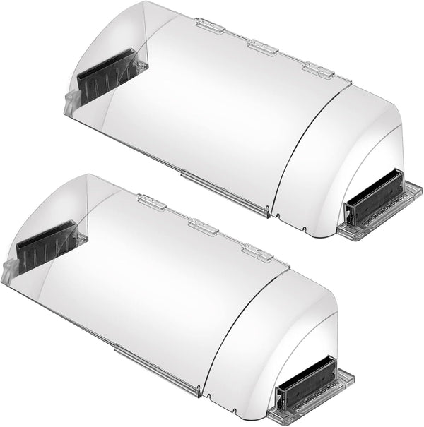 2 Pack Air & Heat Deflector for Vents, Sidewalls and Ceiling Registers, Adjustable from 8.5" to 15"