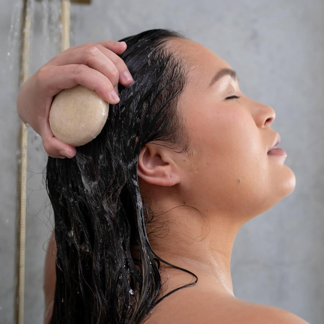 ANIHANA Shampoo Bar for Regular Normal Hair Clean Purifying Natural Healthy Look and Shine Paraben Free Manuka Honey and Almond 2.29 Oz