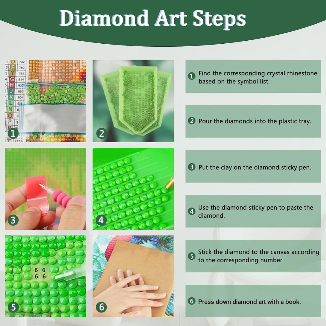 AIRDEA Flowers Diamond Art Painting Kits for Adults Beginners 5D DIY round Full Drill Pansies Flower Diamond Art Kits Spring Diamond Art Painting Kits Diamond Picture Art,11.8X15.7Inch