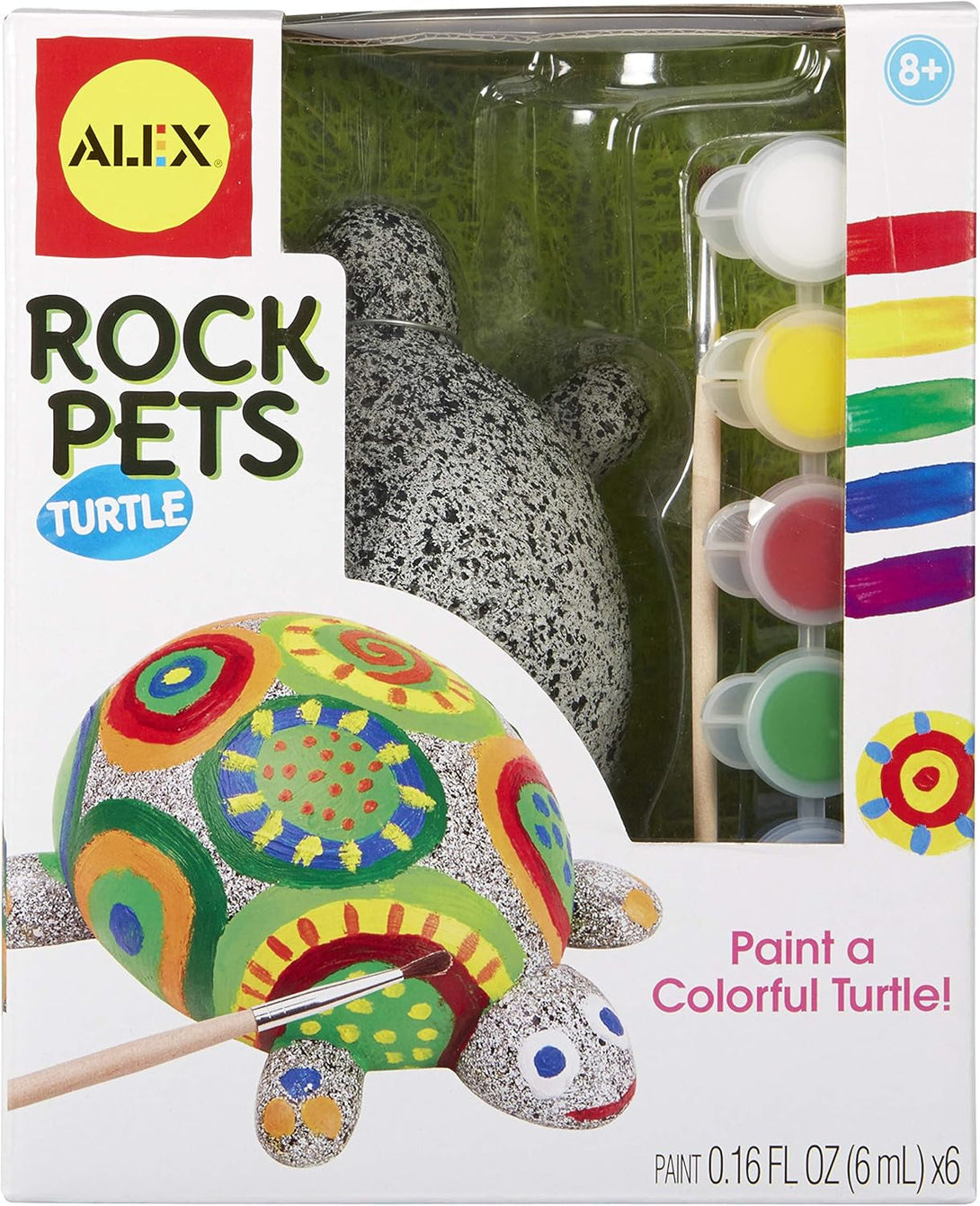 ALEX Toys Craft Rock Pets Turtle Kids Art and Craft Activity, Multicolor, 1.12