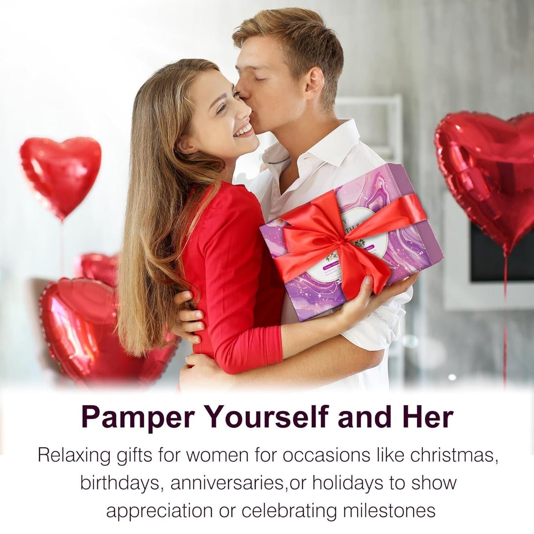 Self Care Gifts for Women,Unique Relaxing Birthday Gifts for Mom Wife Her,Stress Relief Spa Gifts Basket for Mothers Day Sister Friendship,Vanilla Bath Care Package Gift Set,Christmas Stocking Stuffer