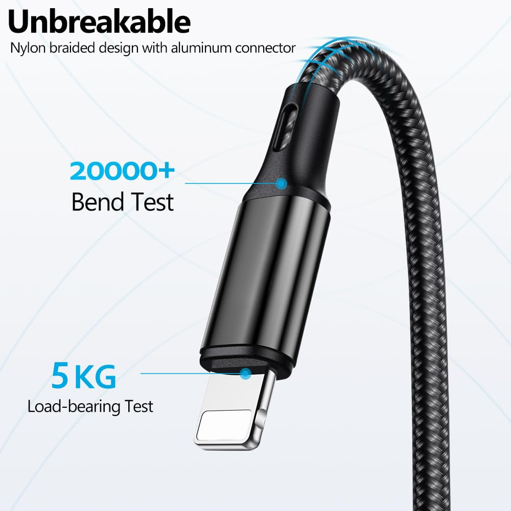 Puxnoin Multi Charging Cable 5 in 1, 2Pack 4FT USB C Multi Charger Cable Universal Multiple Charging Cord with USB C/Micro USB Connectors for Most Cell Phone, Tablets (Charging Only)