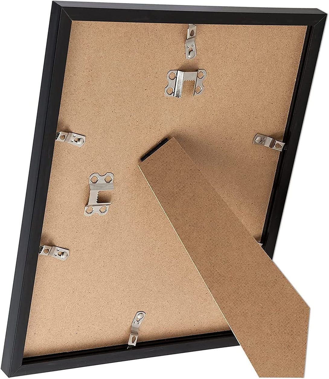 6 Sets 8X12 Picture Frame, Frames for 8 X 12 Canvas Collage Photo Poster Certificate Wall Gallery, High Transparent Horizontal Vertical Black 8 by 12 Inches