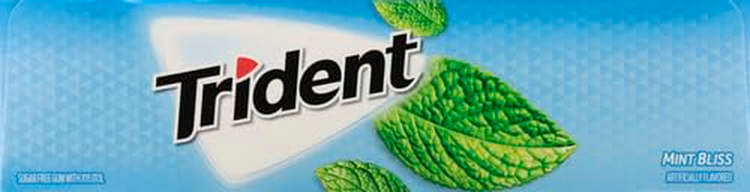 Trident Mint Bliss Sugar Free Gum, 12 Packs of 14 Pieces (168 Total Pieces)