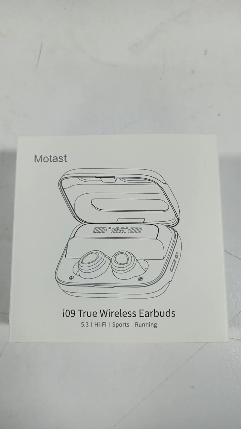 Motast Wireless Earbuds, Bluetooth 5.3 Earbuds 140H Playtime Headphones HD Stereo Noise Cancelling Earphones in Ear with Mic, USB-C Charging Case, IP7 Waterproof Headset for Sports