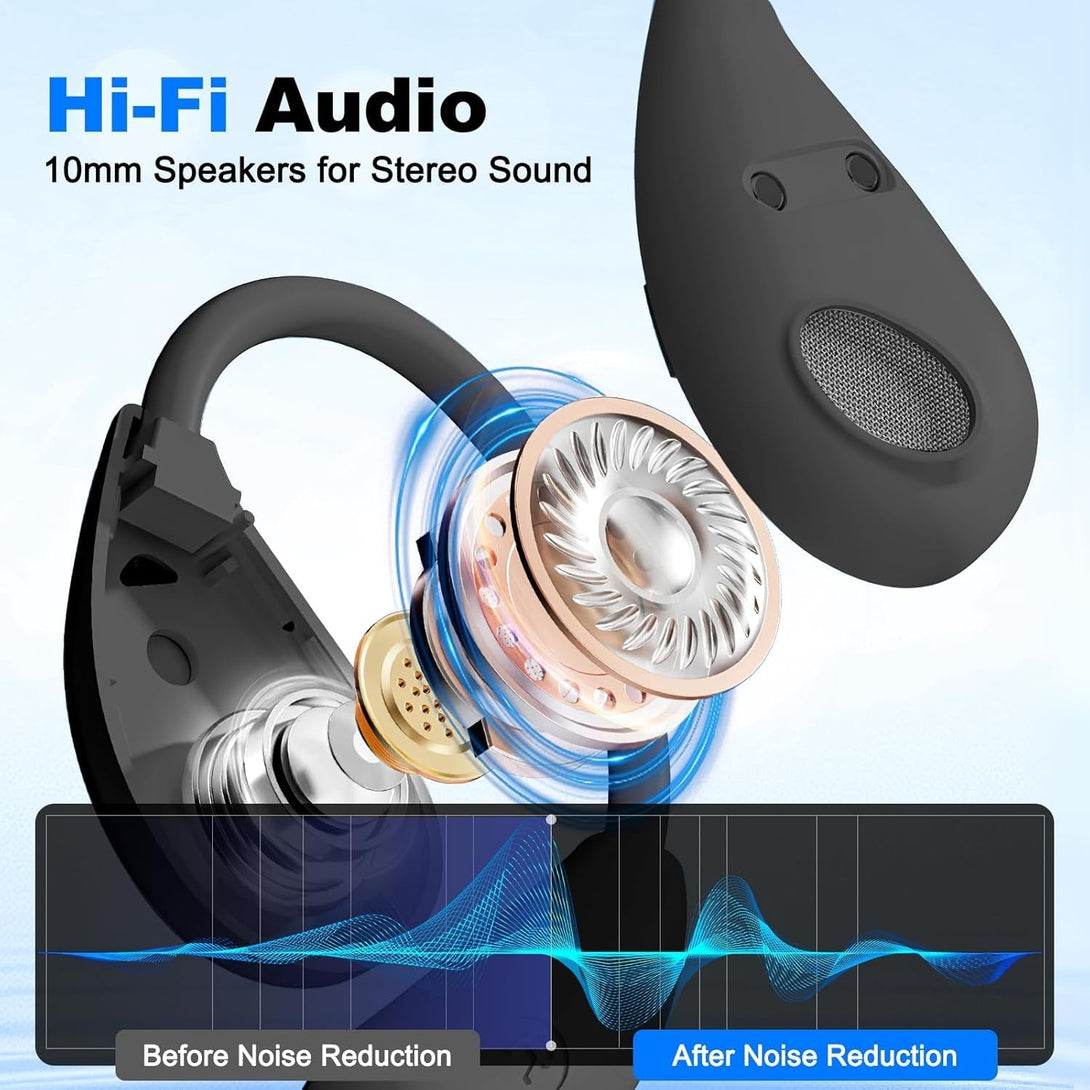 AI Translation Earbuds, 144 Languages, Real-Time Two-Way Earbuds, 3-In-1 Wireless Translator Earbuds, for Travel Business and Learning(Black)