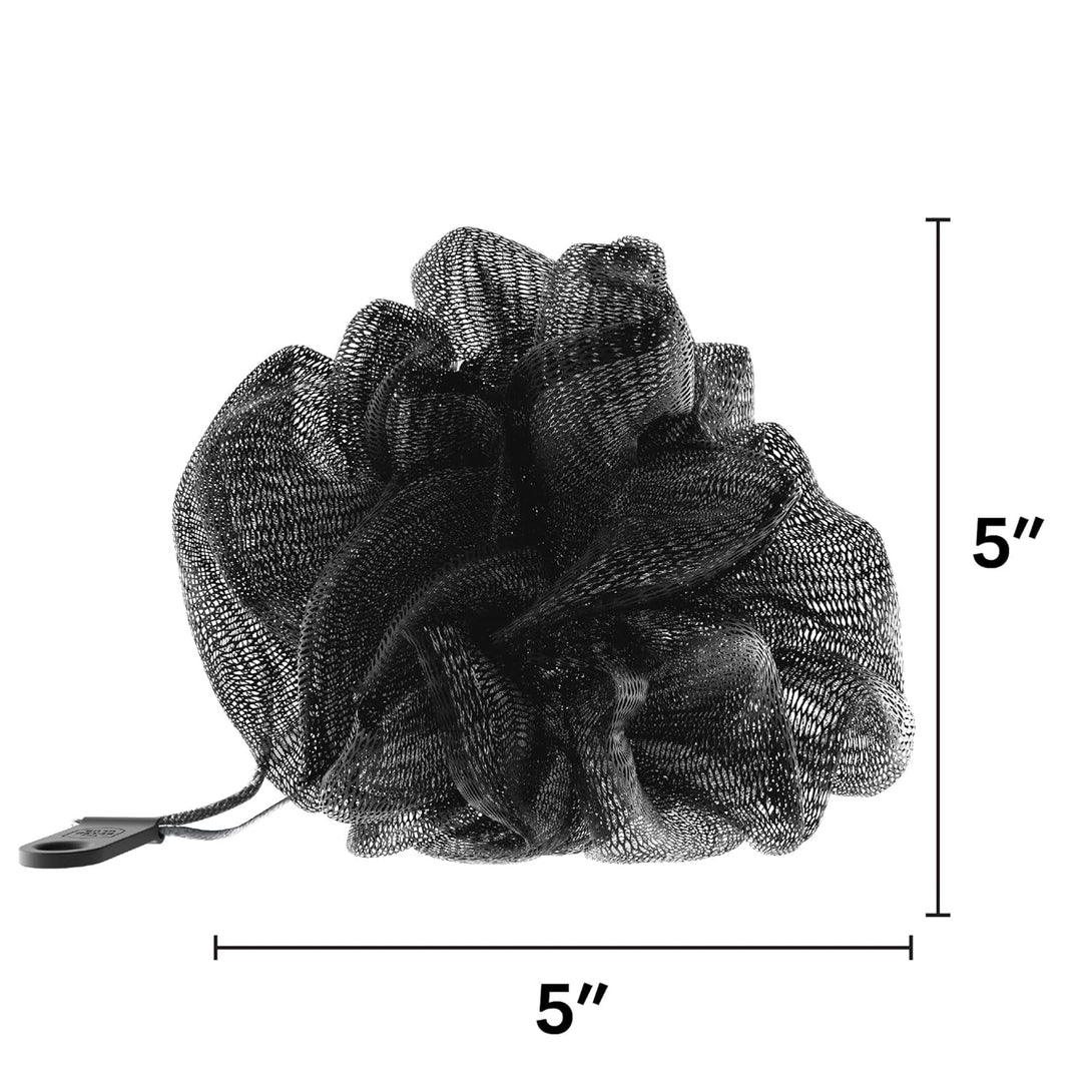 Beard Club Premium Exfoliating Loofah Sponge for Men - Soft Shower Body Scrubber for Men & Women, Large Bath Loofah for Luxurious Skin Care, Durable Shower Pouf & Bathing Accessories in Stylish Design