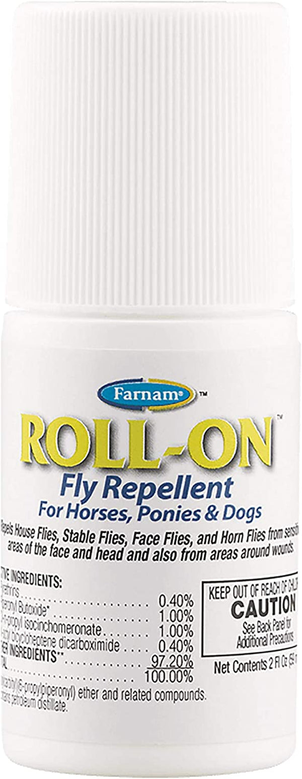 Farnam Roll-On Fly Repellent for Horses, Ponies and Dogs 2 Ounces