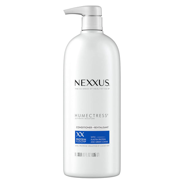 Nexxus Humectress Moisturizing Conditioner Ultimate Moisture for Dry Hair Moisturizing Proteinfusion with Elastin Protein and Green Caviar 33.8 Oz